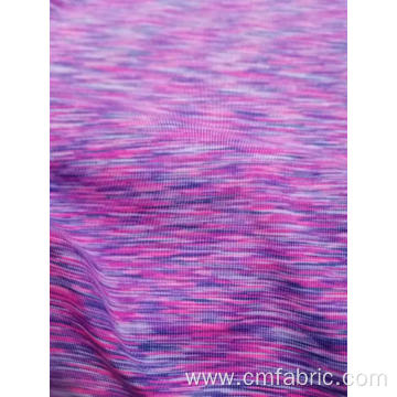 Knitted Polyester spandex yaen dyed jersey fabric